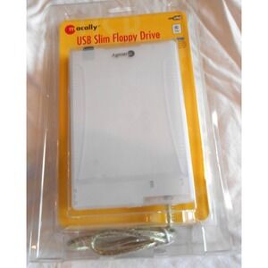 NEW Vintage Macally USB Floppy Disk Drive for Mac Windows PC xp 2000 98 mE 8.6